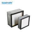 Ean-Link High Efficiency H13/H14/U15/U16 Glass Fiber Filter Mini-Pleat HEPA Filter for Food Cleanroom